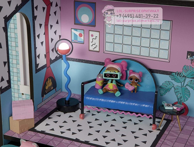 Домик Lol MGA Surprise для кукол 555001 есть диван для отдыха