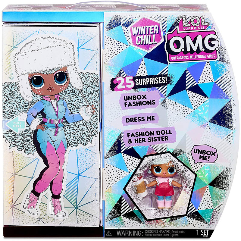 Набор LOL Surprise Кукла OMG Winter Chill Icy Gurl and Brrr B.B 570240 в заводской упаковке