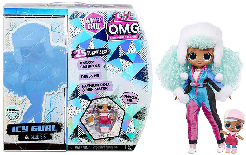 Набор LOL Surprise Кукла OMG Winter Chill Icy Gurl and Brrr B.B 570240 оригнальная упаковка