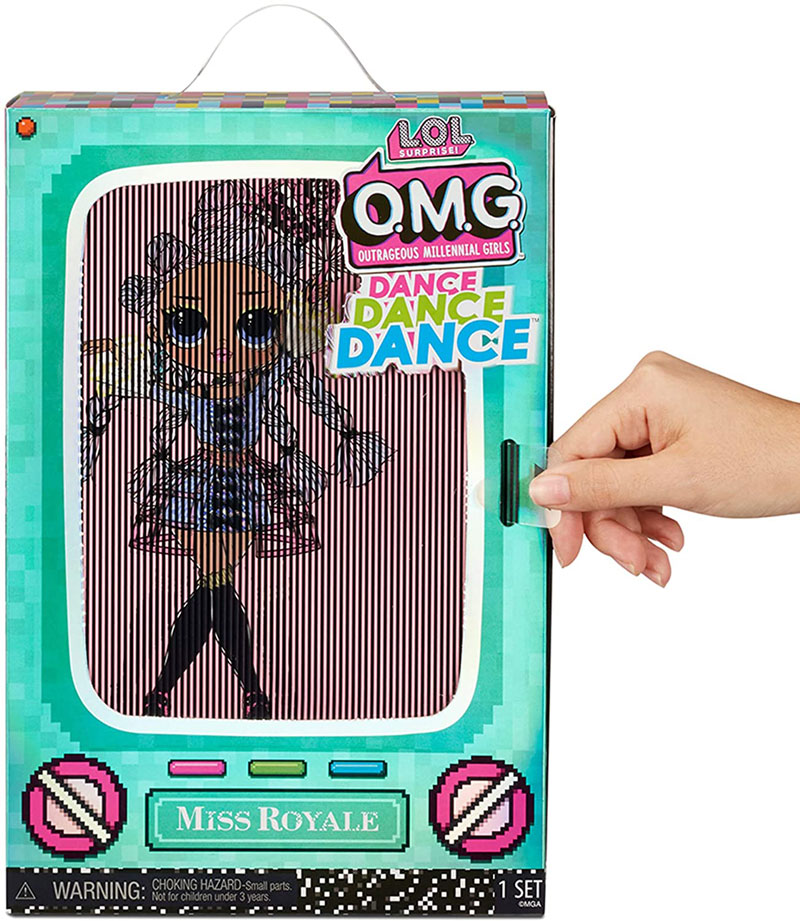Кукла LOL Surprise OMG Dance Miss Royale 117872 упаковка с голографическим рисунком