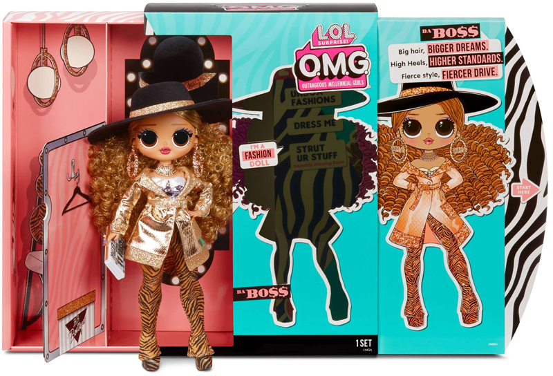 Кукла LOL Surprise OMG Doll Da Boss 567219 упаковка становится гардеробной