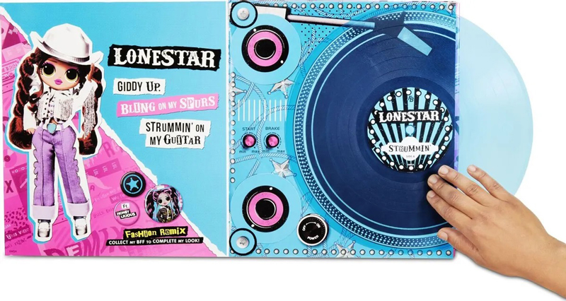 Кукла LOL Surprise OMG Remix Lonestar 567233 с виниловой пластинкой