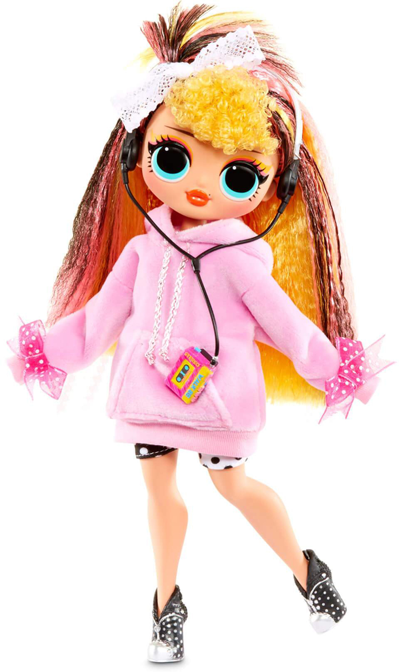 Кукла LOL Surprise OMG Remix Pop B.B. 567257 в розовой курточке и с плэером